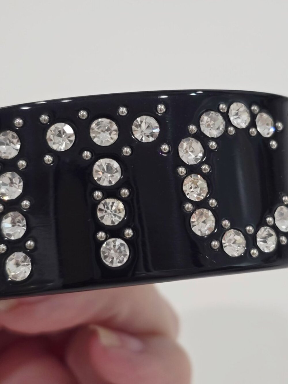 Killstar ✦ Witch Crystal Cuff Bracelet ✦ Black Rhinestone Statement Gothic NIP - Picture 5 of 16